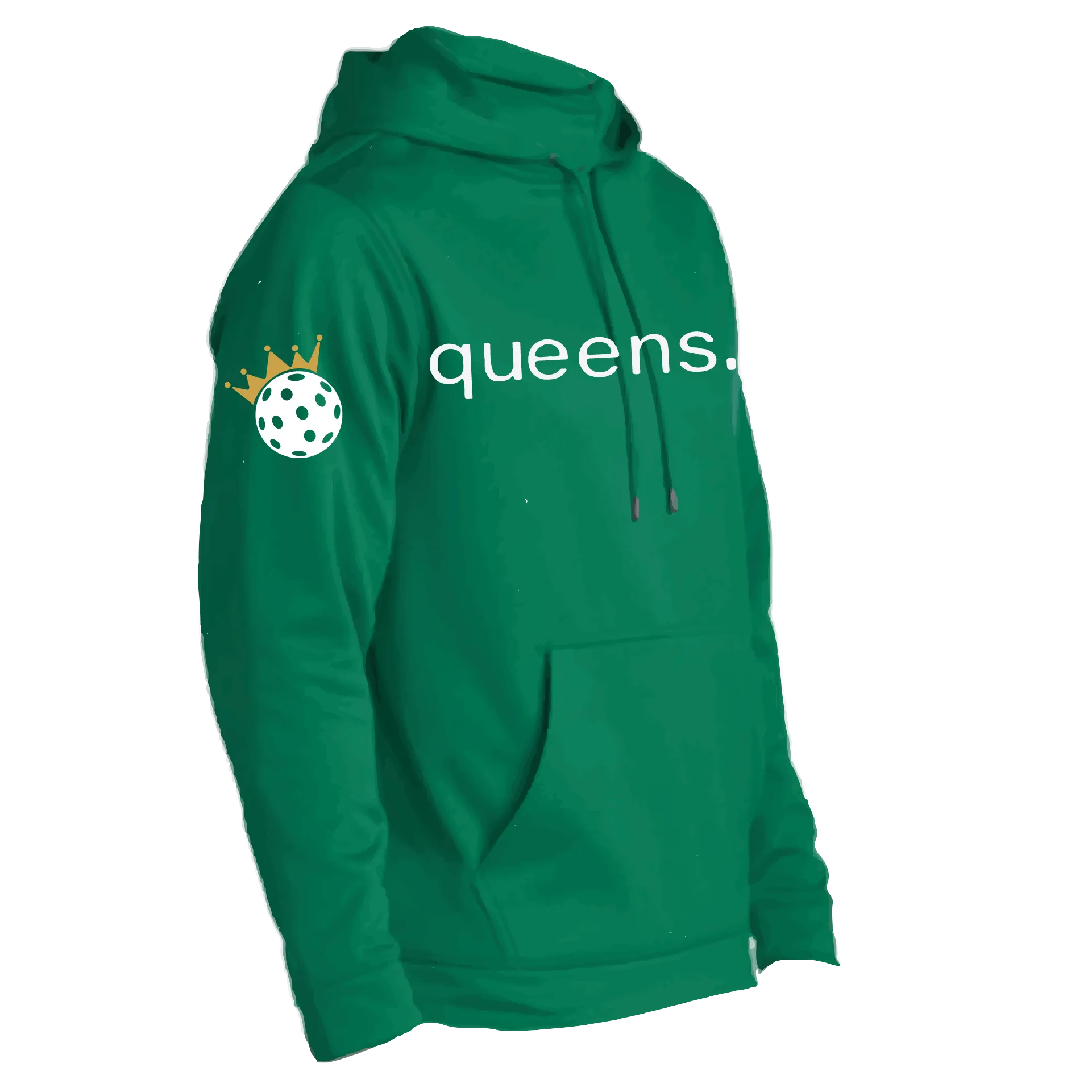 Pickleball Queens and Crown | Unisex Hoodie Pickleball Sweatshirt | 50% Cotton 50% Polyester