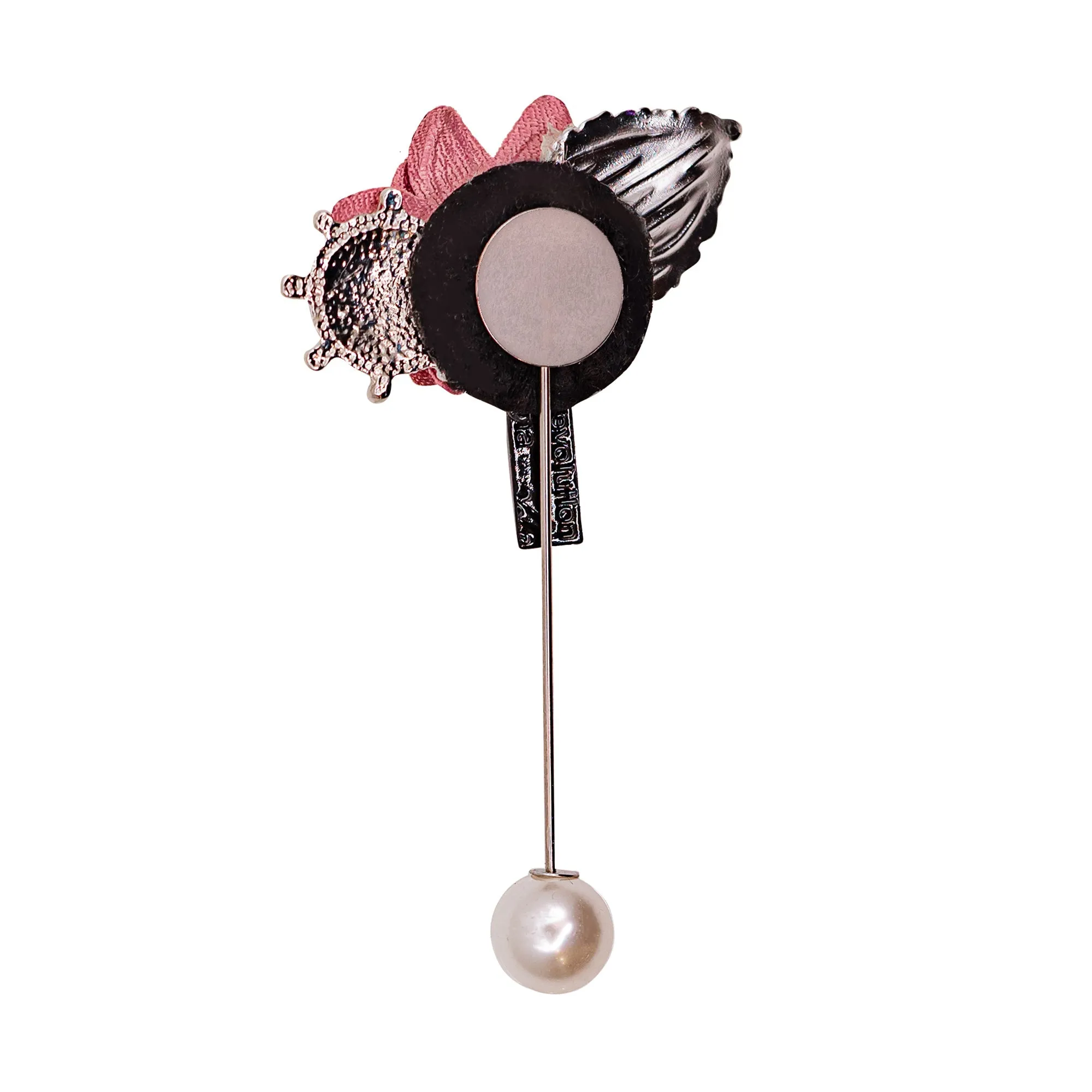 Pink Floral Design Lapel Pin