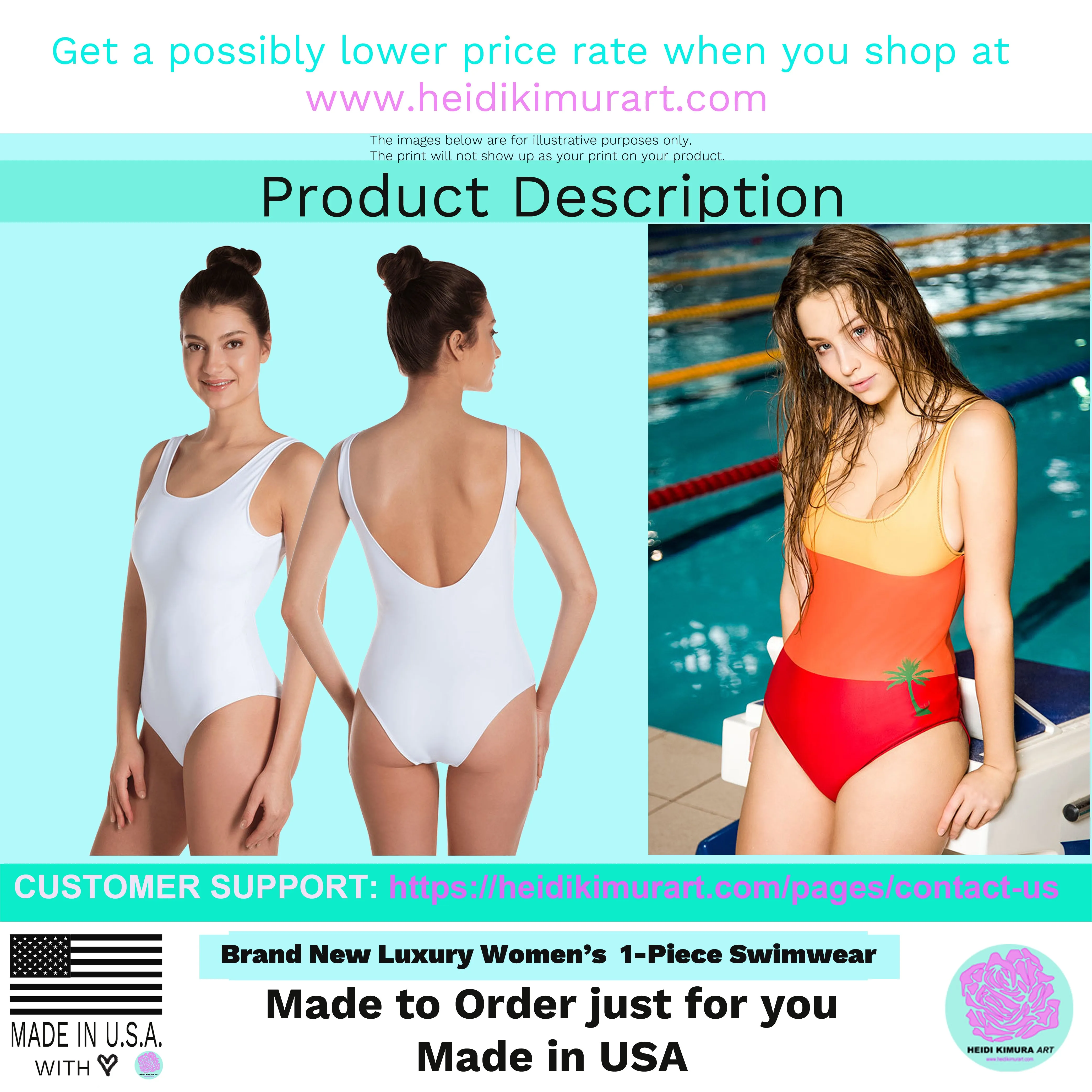 Pink Marble One-Piece Swimsuit, Women's Marble Print Designer Swimwear-Made in USA/EU