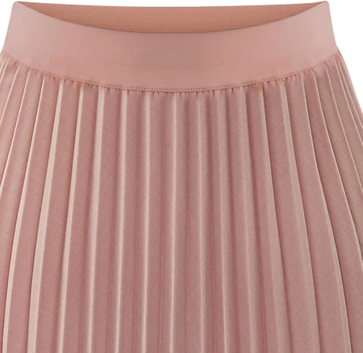 Pleated Midi Skirts for Women, High Waisted Chiffon Flare Casual Skirt Summer Long Skirts Flowy Shirring Skirts
