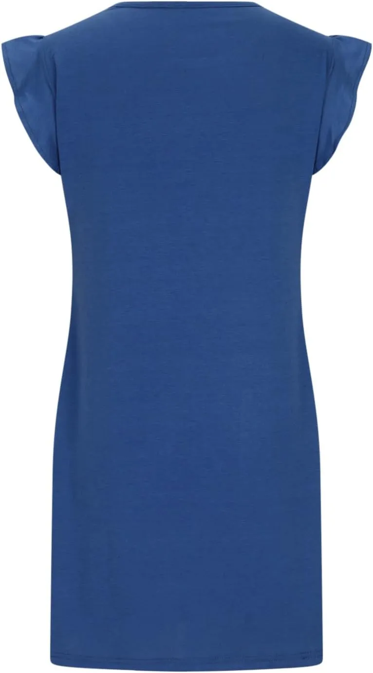 Pocket Womens Summer 2024 Dresses A Line Ruffle Cap Short Sleeve Casual Petite Mini Dress Flowy Sundress Cute Party