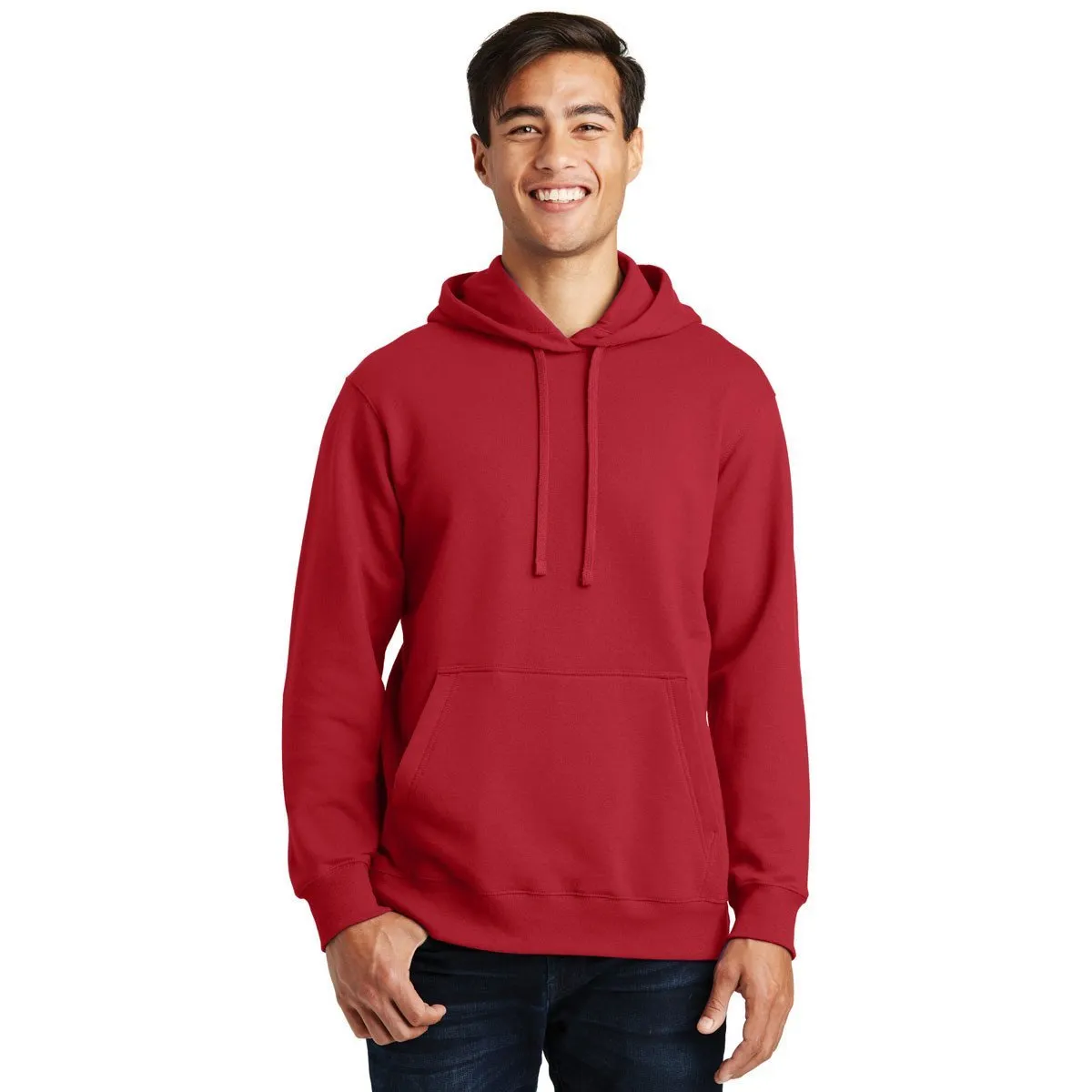 Port & Company Men's Team Cardinal Fan Favorite Fleece Pullover Hooded Sweatshirt