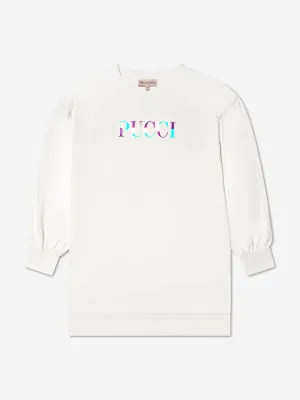 Pucci Girls Iridescent Logo Sweater Dress