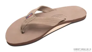 Rainbow Sandals Men's - Single Layer - 1" Strap - Dark Brown
