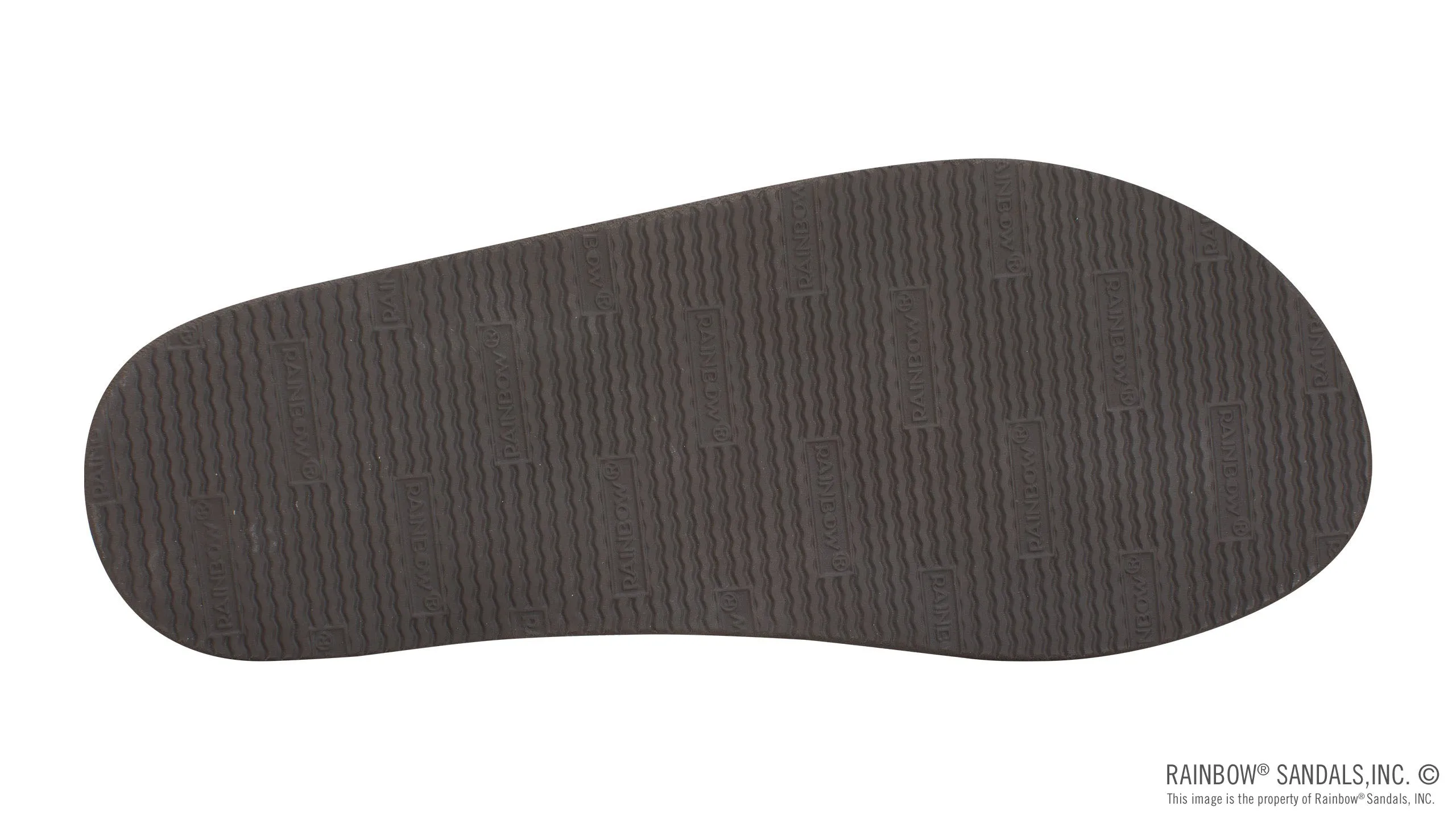 Rainbow Sandals Men's - Single Layer - 1" Strap - Dark Brown