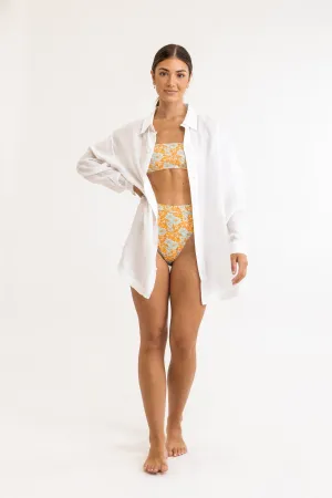 RHYTHM CRINKLE OVERSIZED SHIRT - OFF WHITE