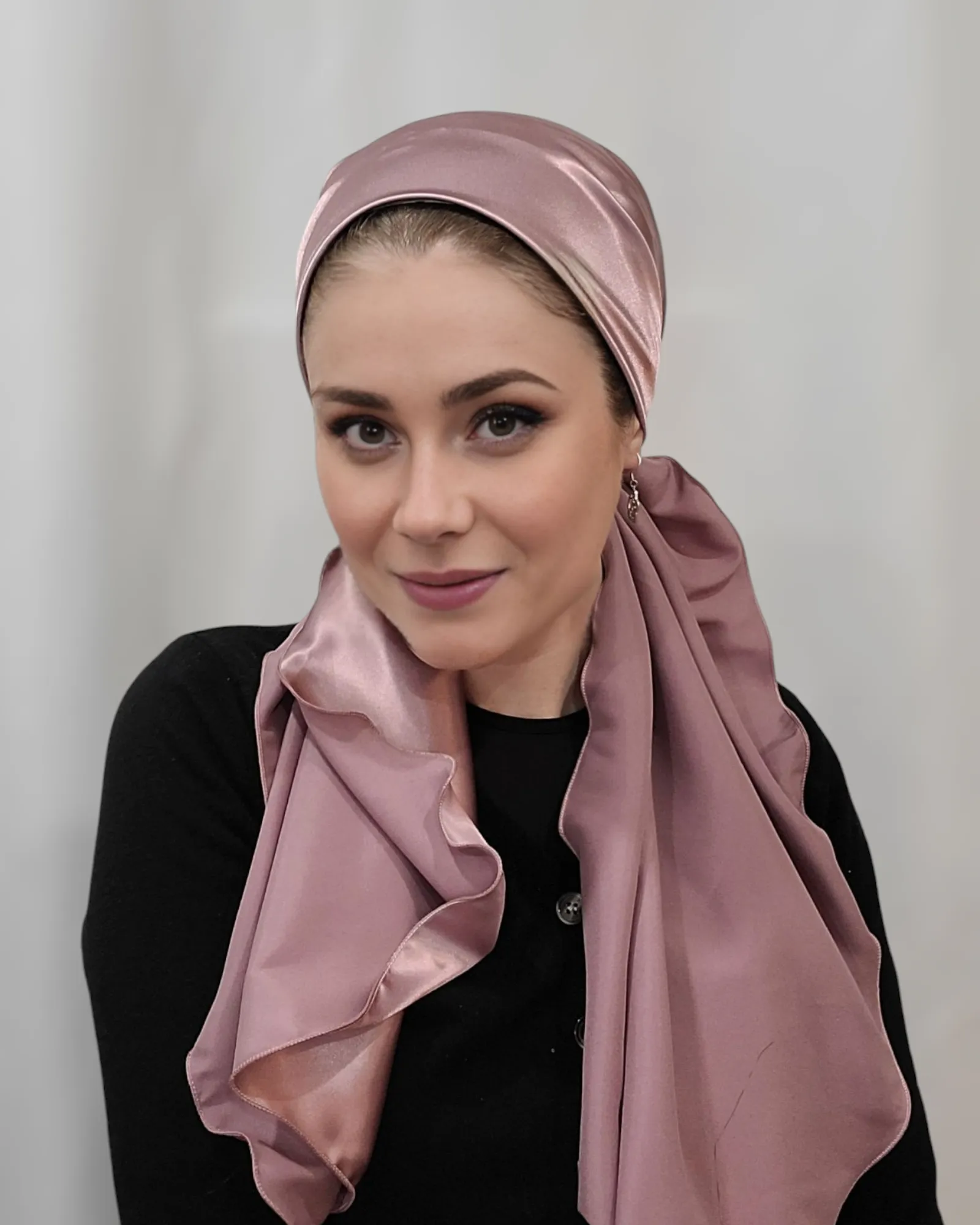 Rinati Lakel Silk Scarf with Scrunchie