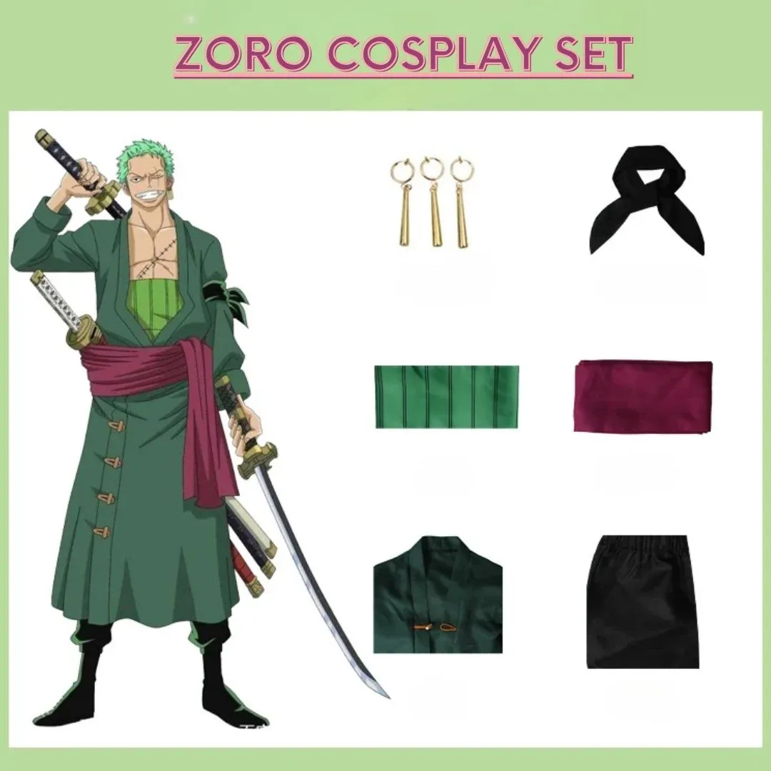 Roronoa Zoro Cosplay Full Set | Zoro Anime Cosplay
