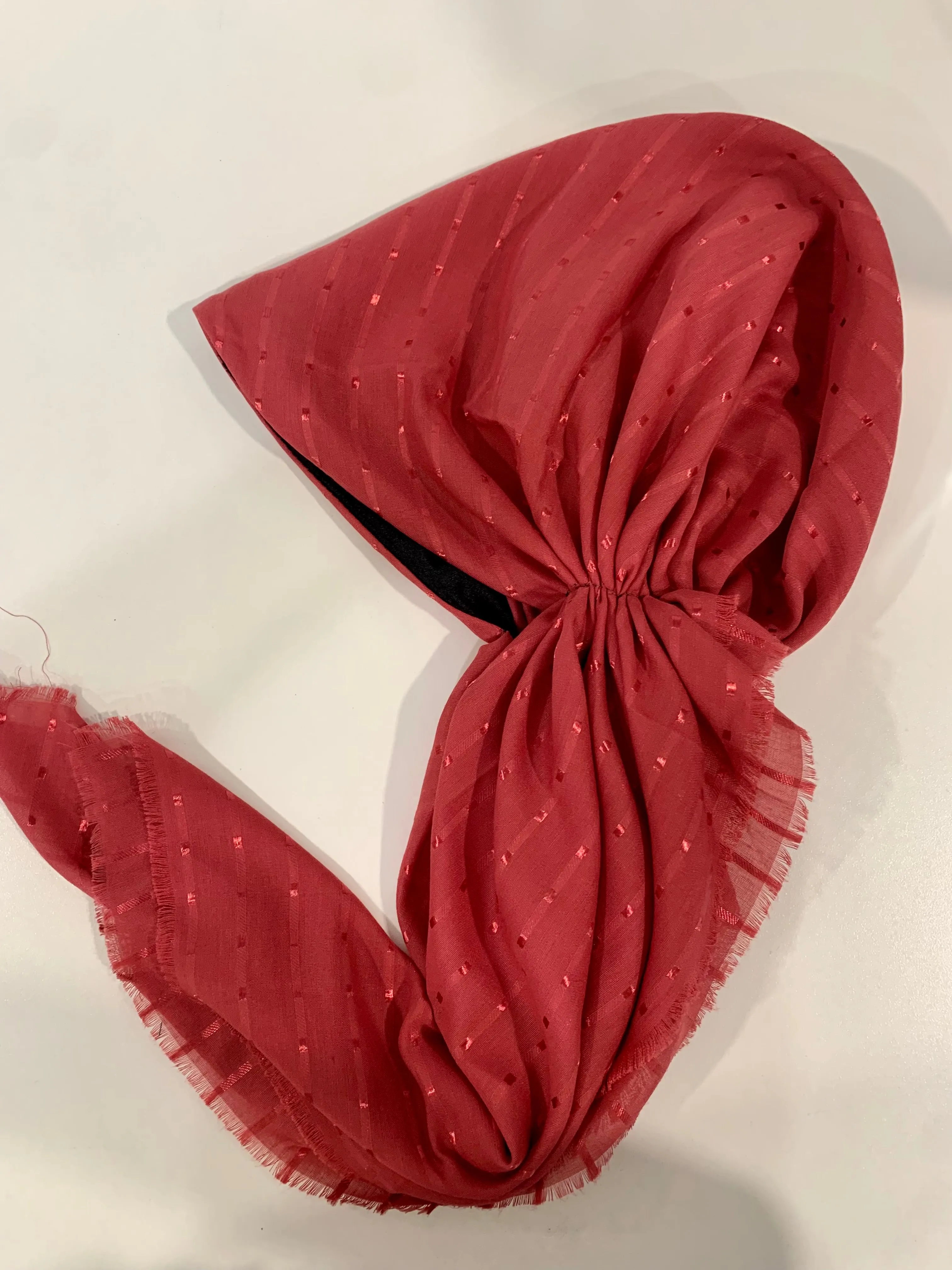 Rose Dotted Shimmers Cotton Pretied