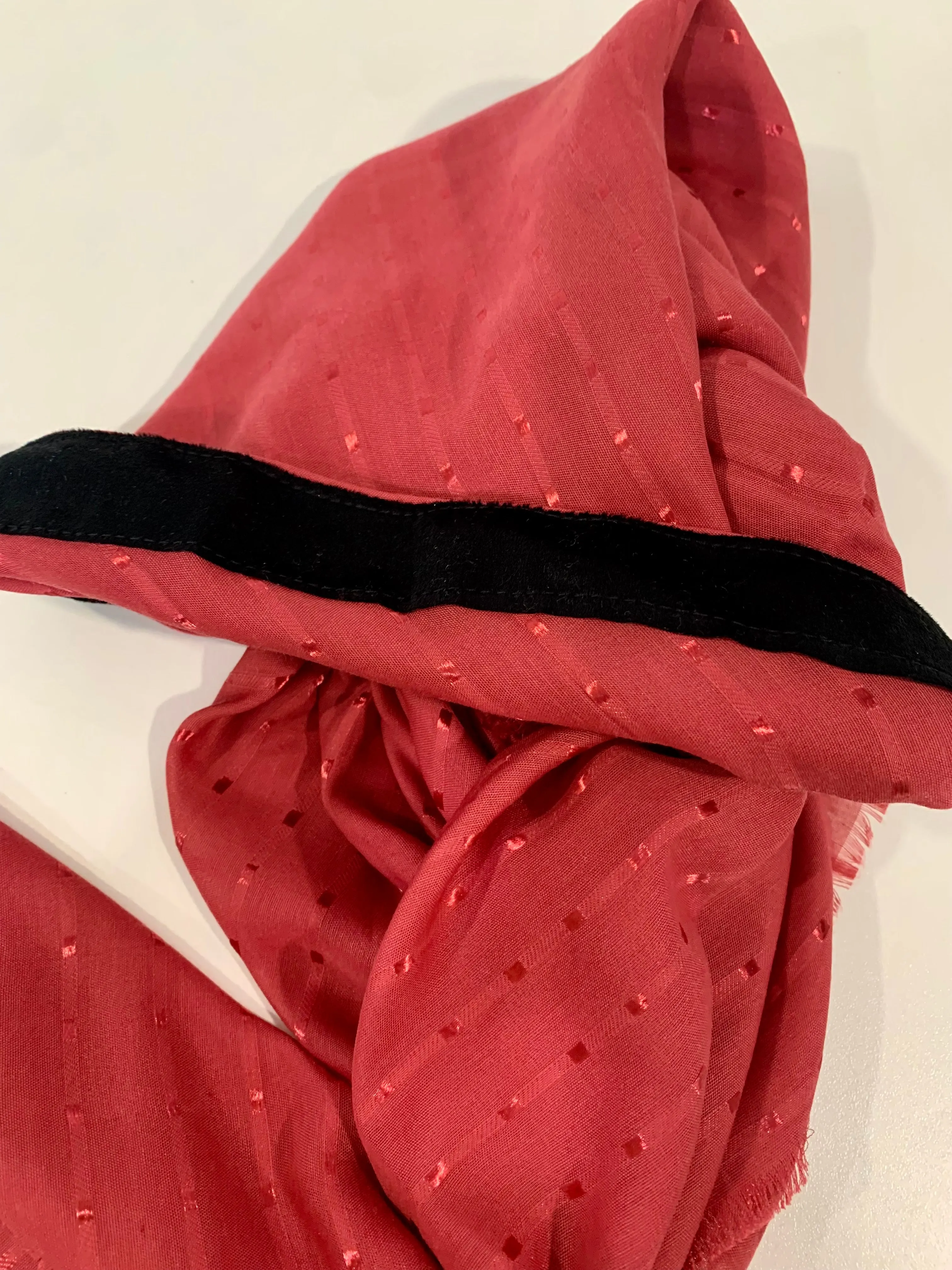 Rose Dotted Shimmers Cotton Pretied