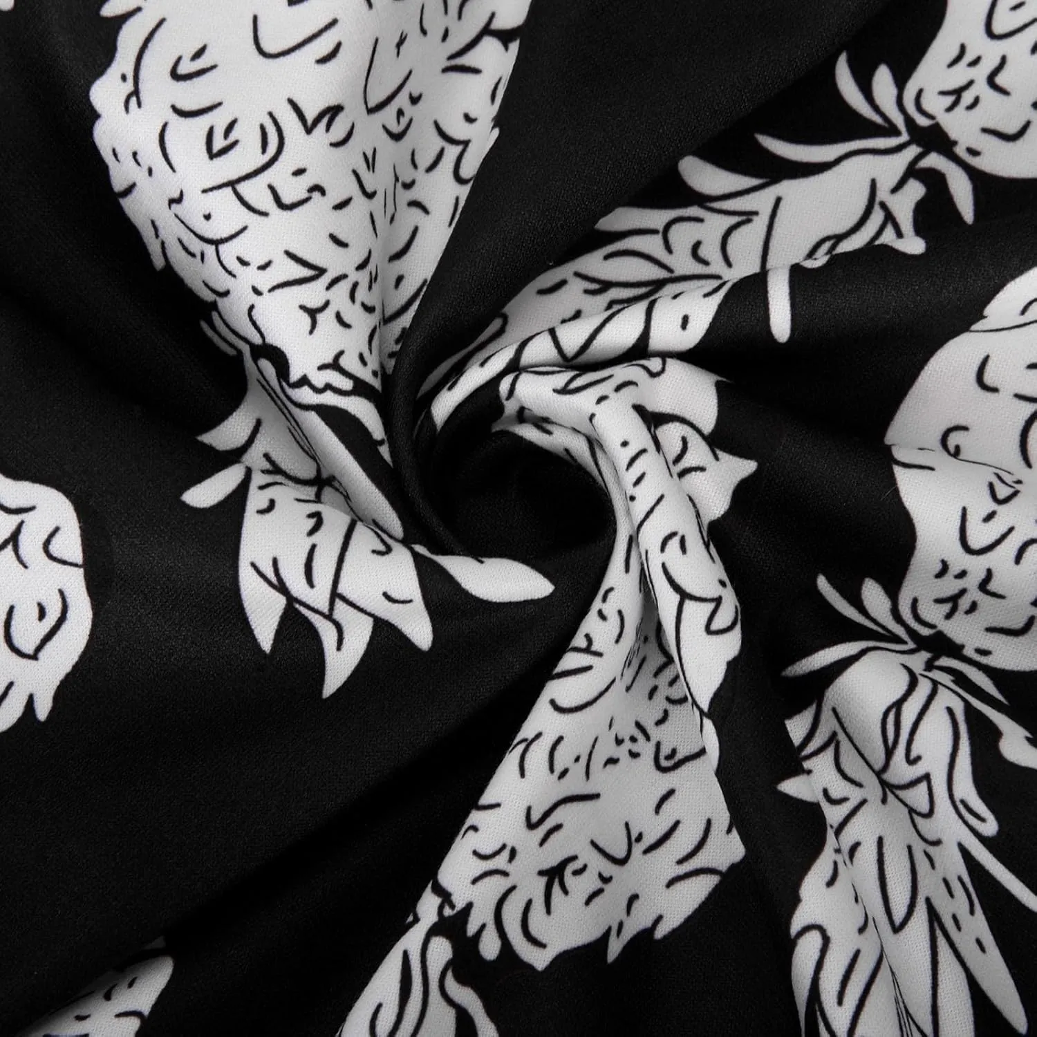 Sexy Maxi Dresses for Women 2024 Bow Tie Pineapple Print Beach Sundresses Spaghetti Strap v Neck Floor Length Dress