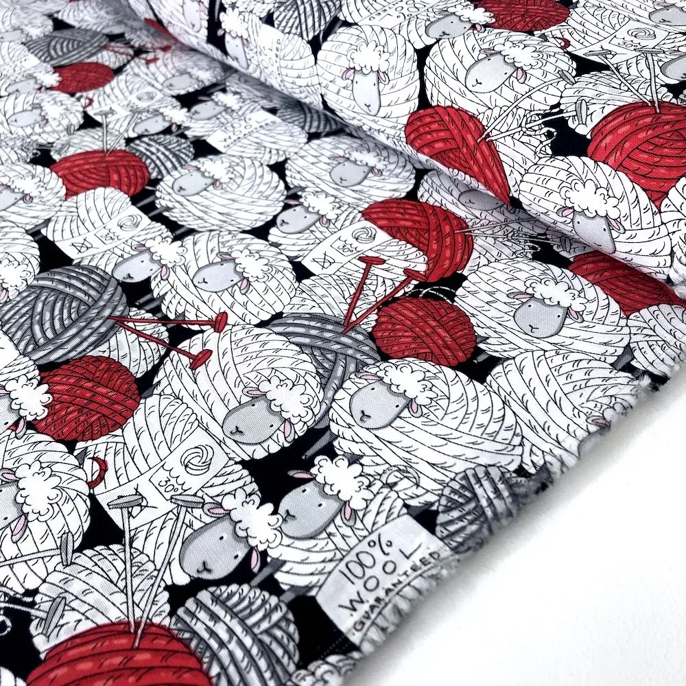 Sheep and Yarn Black
