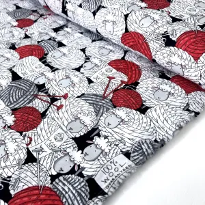 Sheep and Yarn Black