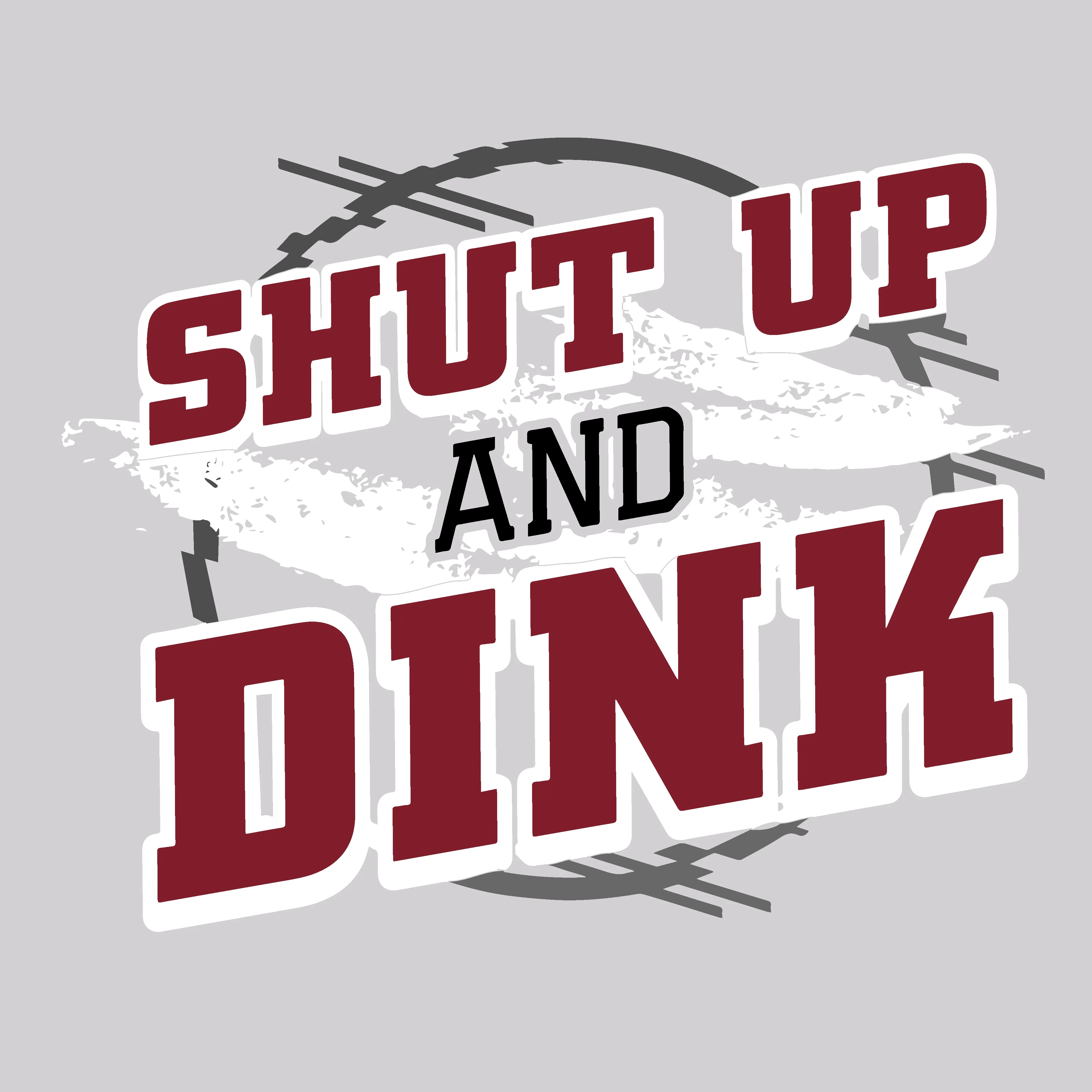 Shut Up And Dink | Unisex Hoodie Pickleball Sweatshirt | 50% Cotton 50% Polyester
