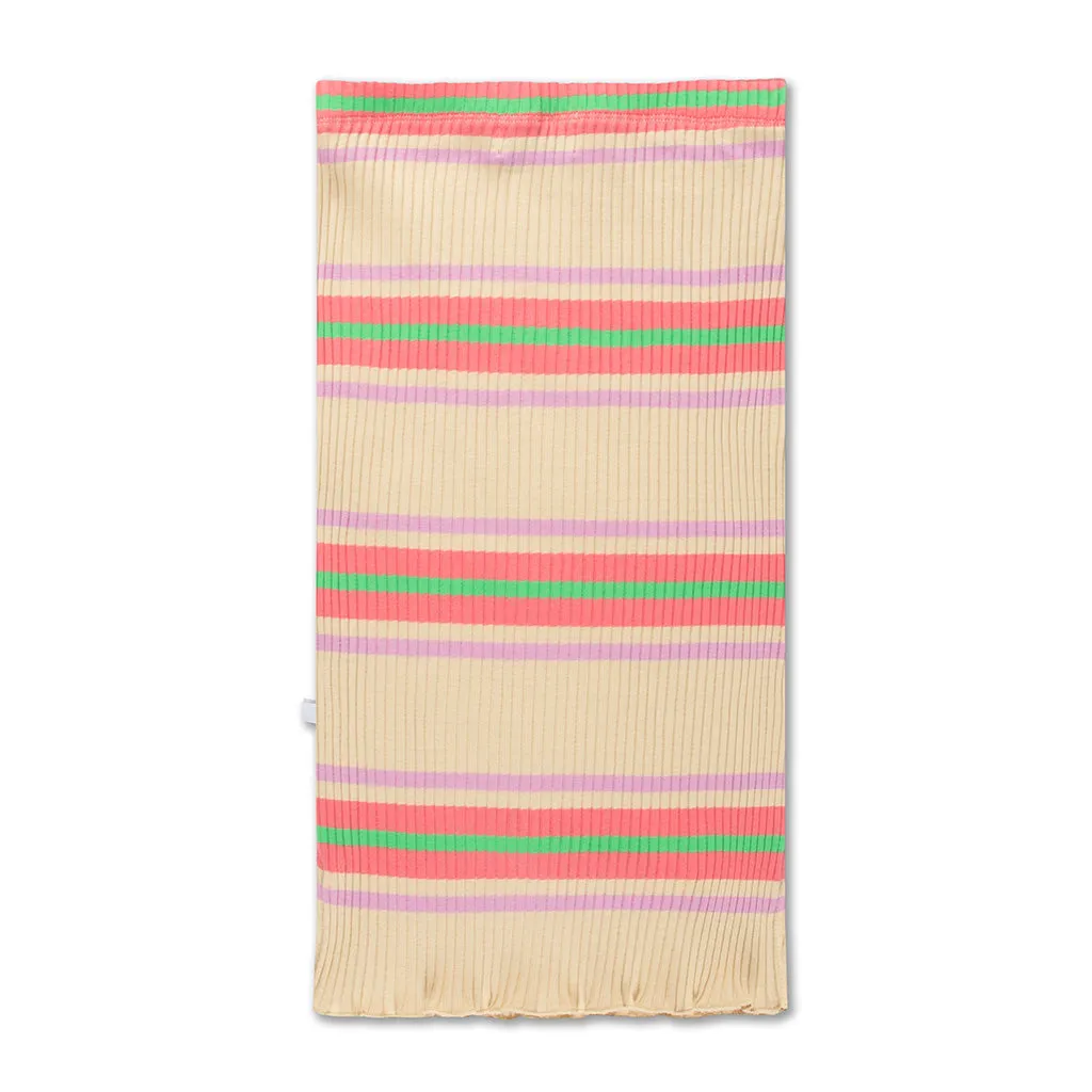 Skirt Tube Multi Nude Pink Stripe