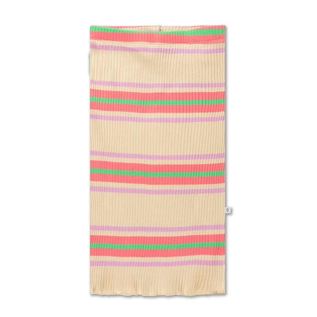 Skirt Tube Multi Nude Pink Stripe