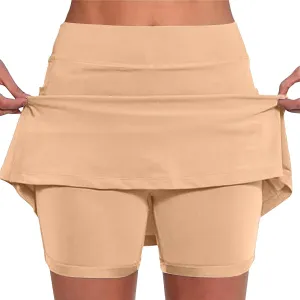 Skorts for Woman 2025 Summer Skorts for Women with Pockets Casual Tennis Skirt Golf Skirts Plus Size Skort Running Shorts