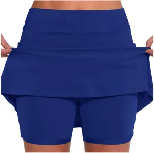 Skorts for Woman with Pockets Cute Tennis Skirt Golf Skirt with Shorts Underneath Summer Skirts Mini Dress Trendy 2025