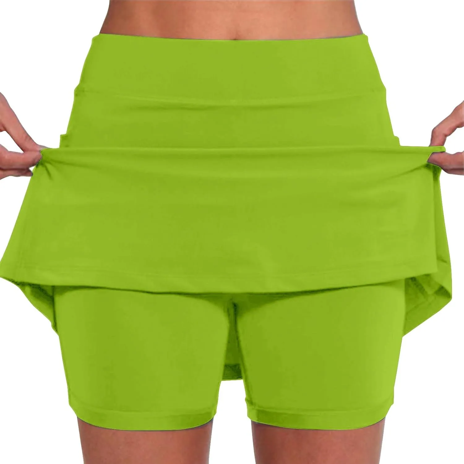 Skorts for Women with Pockets High Waist Tummy Control Women's Yoga Shorts Dressy Casual Athletic Tennis Mini Skirts