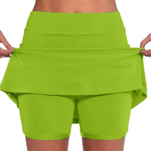 Skorts for Women with Pockets High Waist Tummy Control Women's Yoga Shorts Dressy Casual Athletic Tennis Mini Skirts