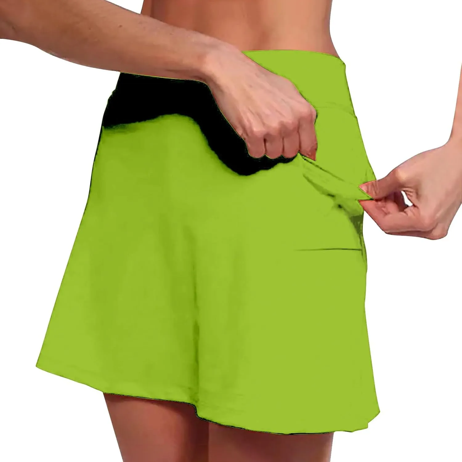 Skorts for Women with Pockets High Waist Tummy Control Women's Yoga Shorts Dressy Casual Athletic Tennis Mini Skirts