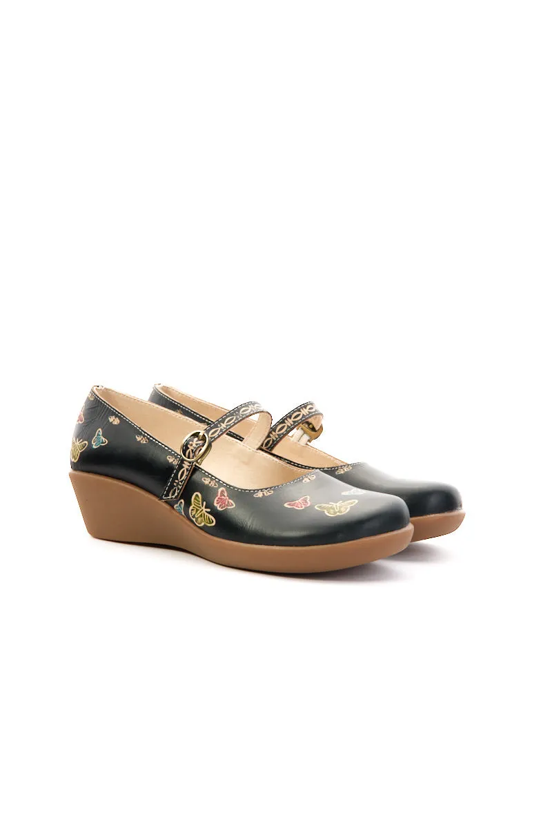 Soffia | Coastal Butterfly Leather Mary Jane