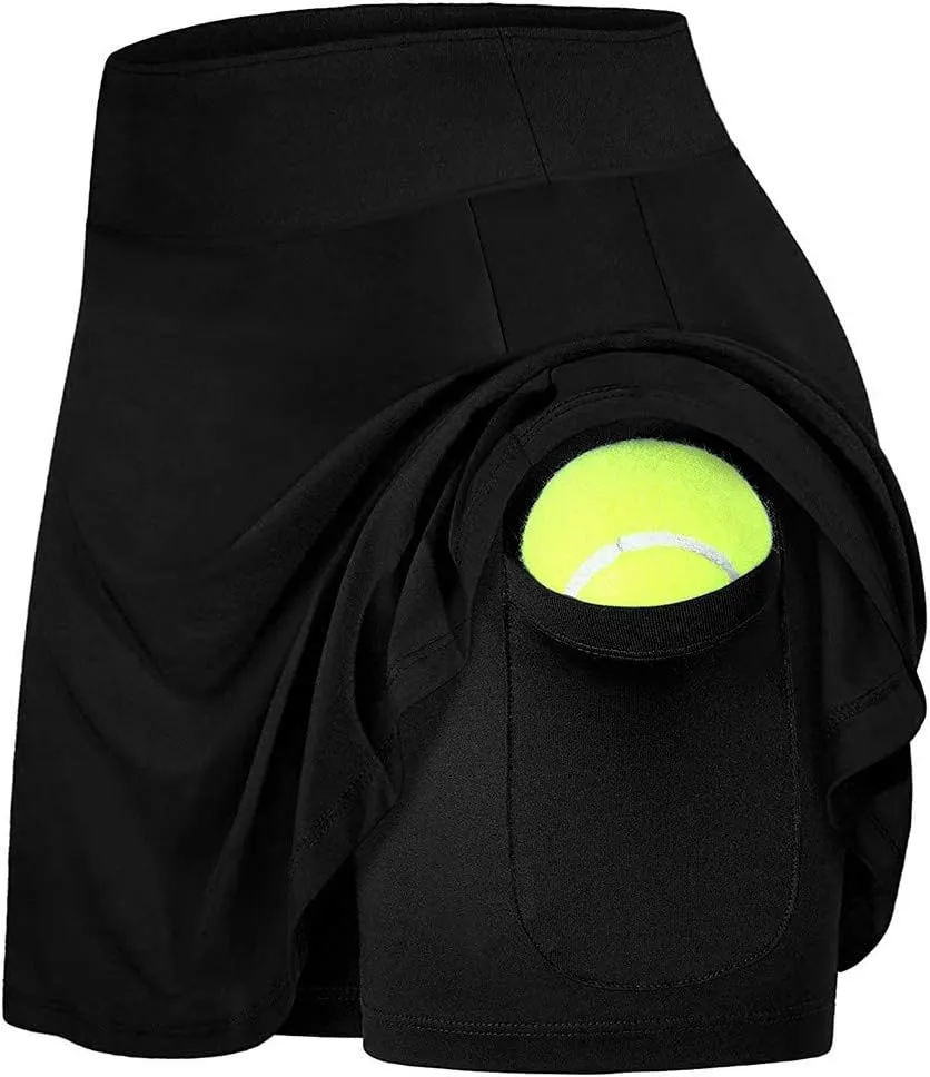 Sport Skirts for Women Summer Tennis Golf Skirts High Waisted with Pockets Inner Shorts for Athletic Skorts Running