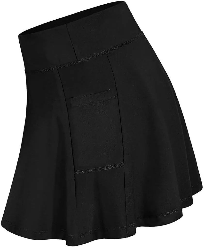 Sport Skirts for Women Summer Tennis Golf Skirts High Waisted with Pockets Inner Shorts for Athletic Skorts Running