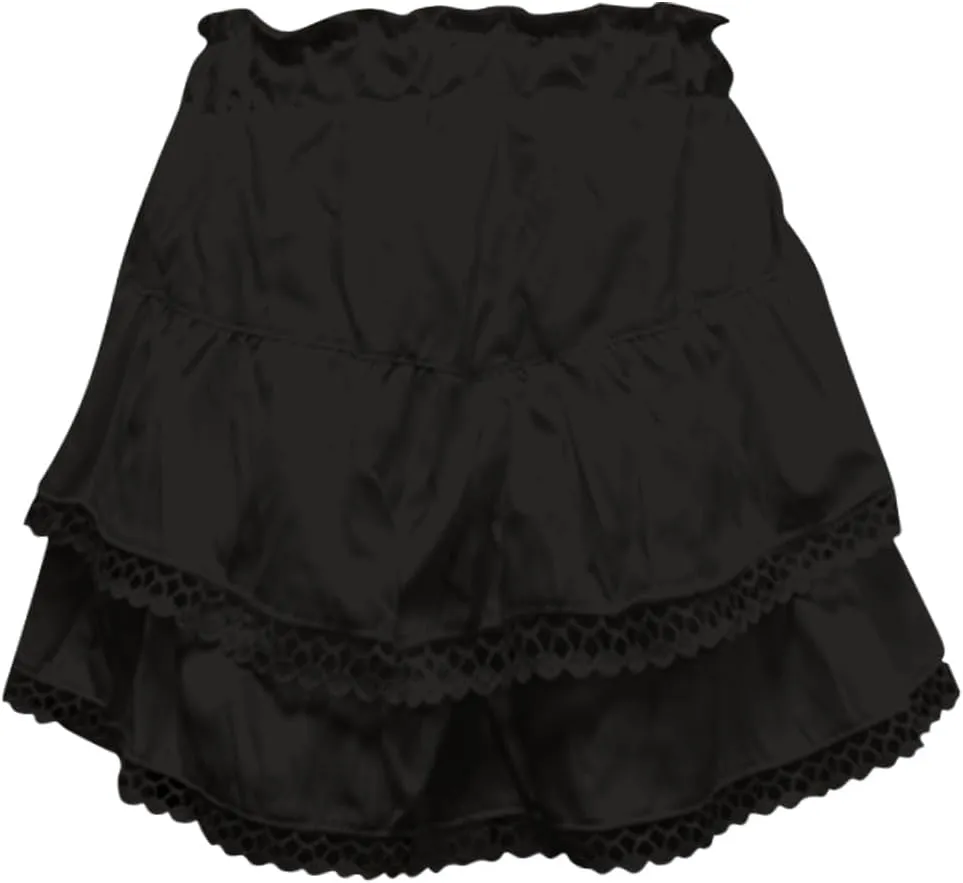Summer Mini Skirts for Women Trendy Layered Ruffle High Waisted Boho Skirts 2025 Flowy Pleated Skirts