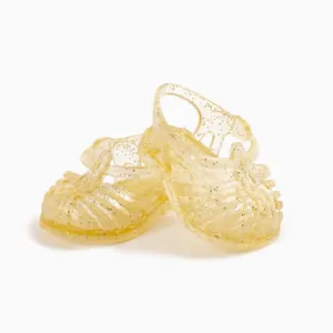 Sun Beach Sandals - Gold Glitter