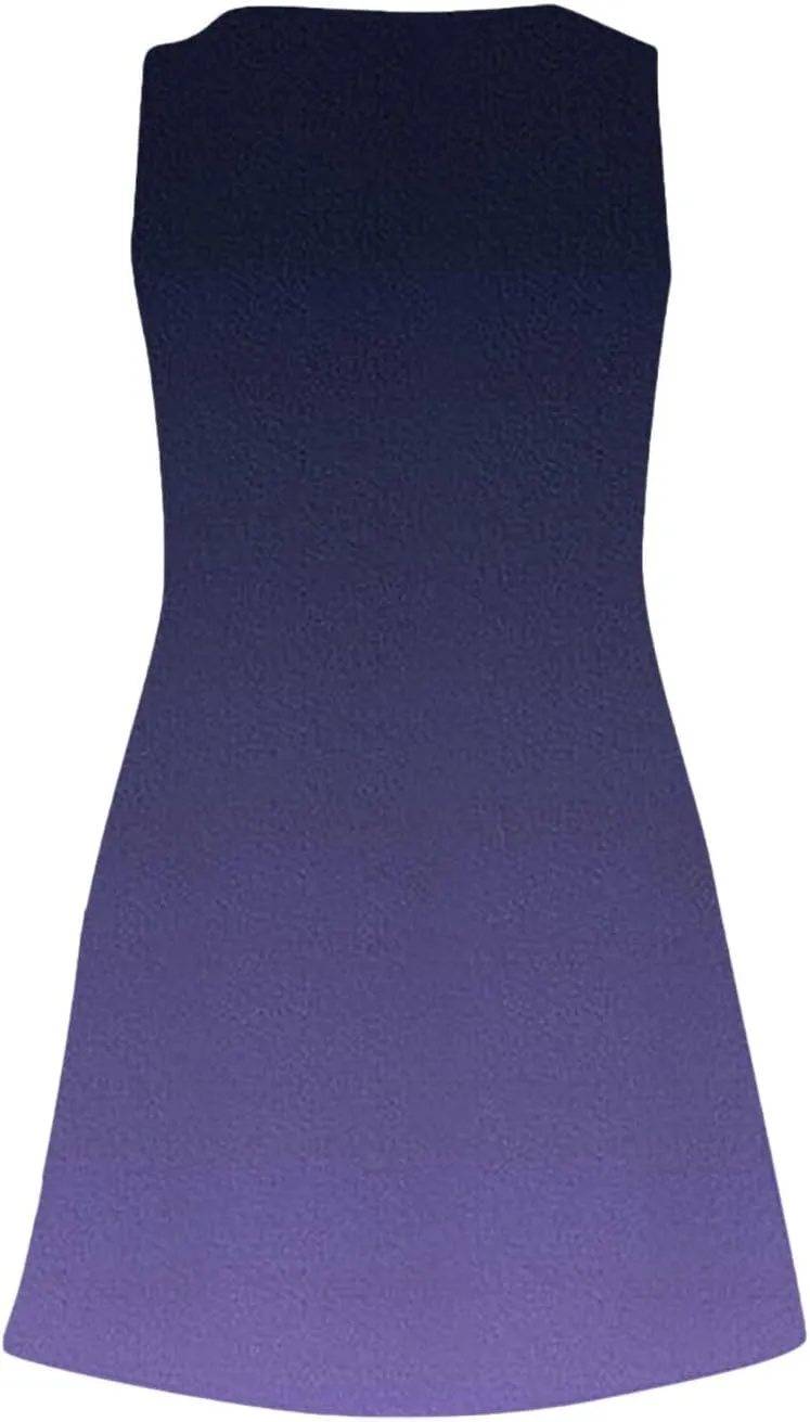 Sundresses for Women Summer Dresses 2025 Eyelet Casual Loose Sleeveless Tank Dress with Pockets A-line Midi Dresses