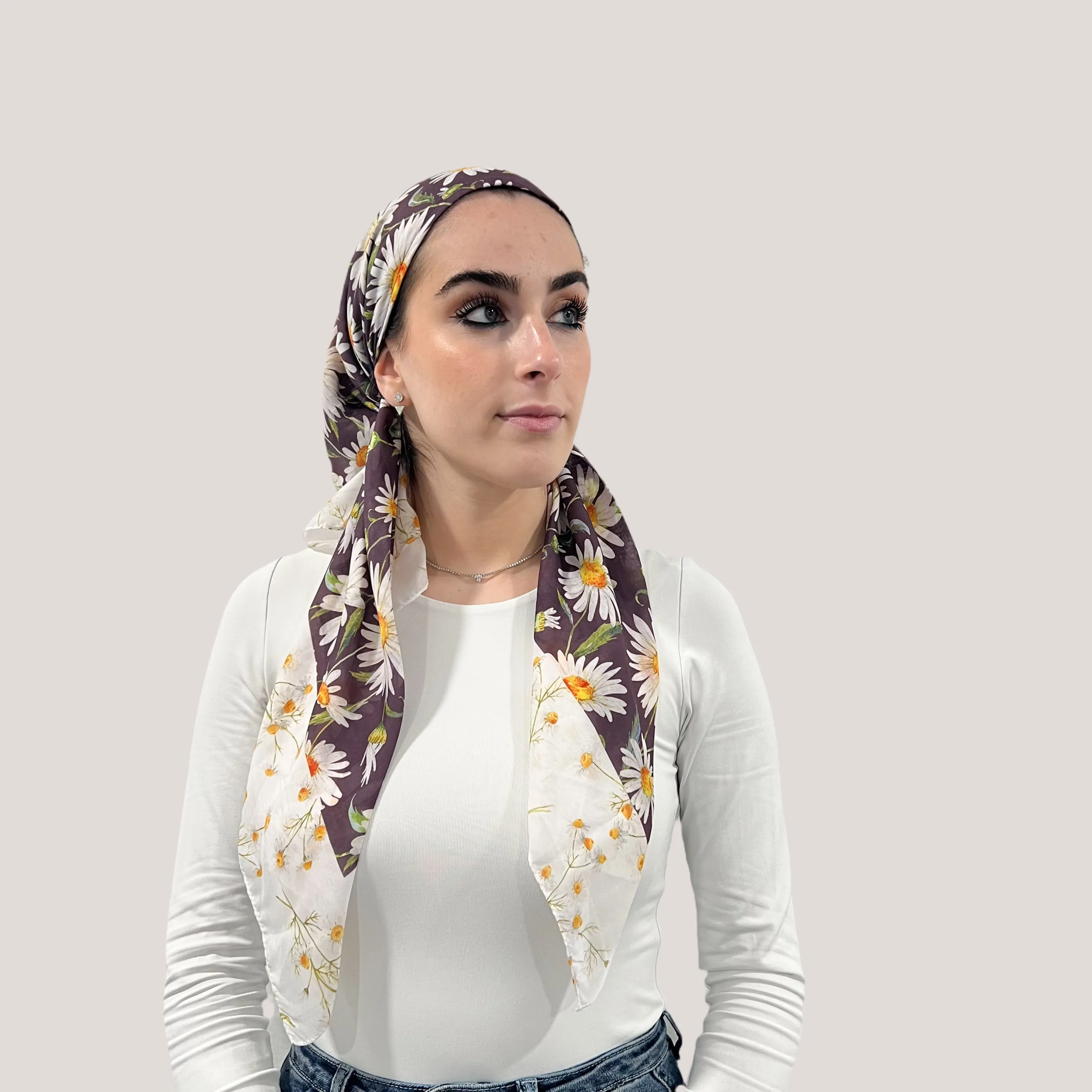 Sunflower Open Pre-Tied Scarf