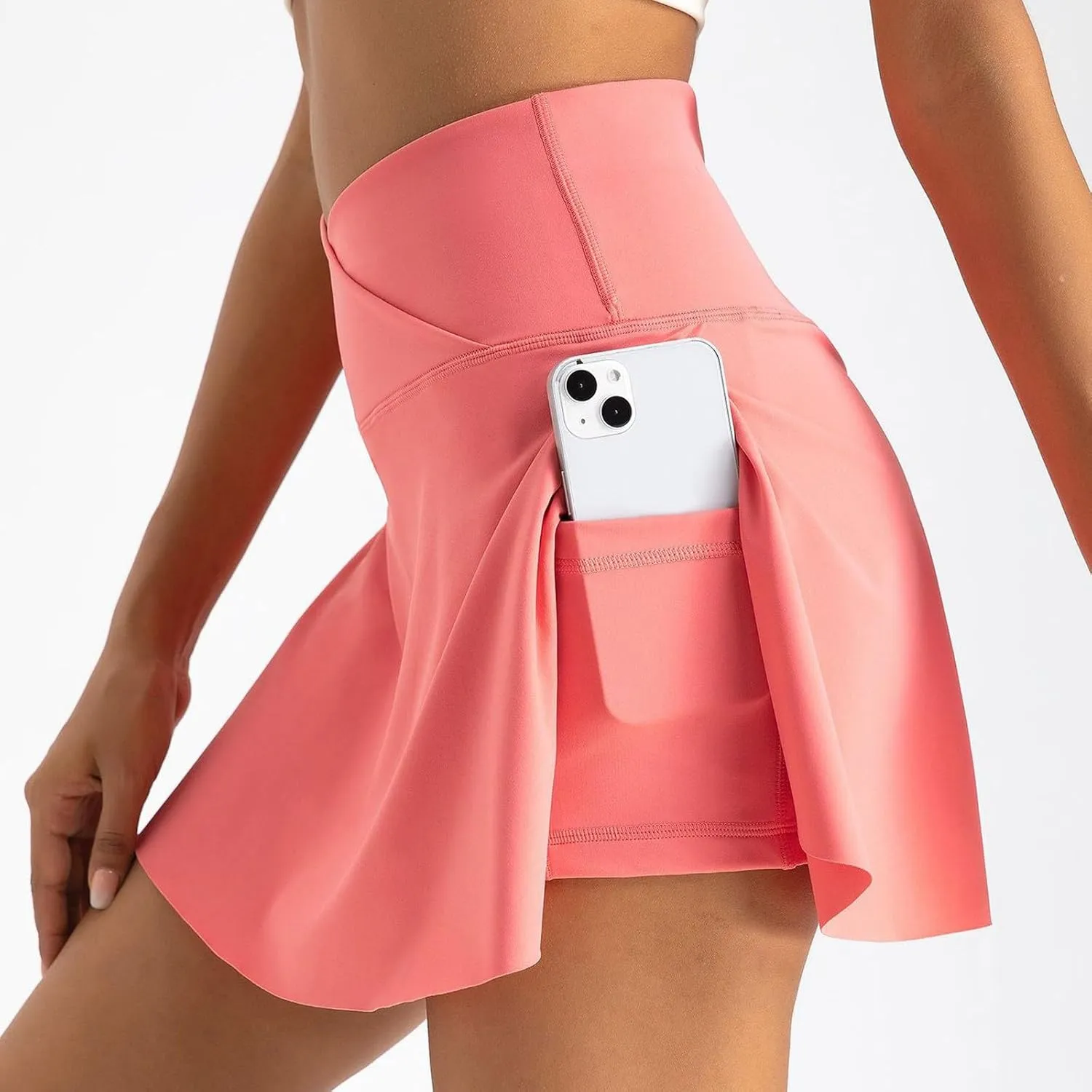Tennis Skirt for Women Summer High Waist Tiered Golf Mini Skort Built-in Shorts