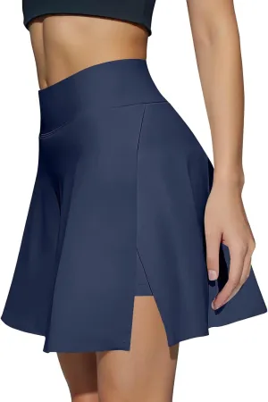 Tennis Skirts for Women with Shorts High Waisted Tummy Control Golf Skorts with Pockets Athletic Pickleball Skirts