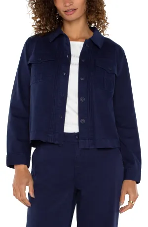 The Julie Pleat Back Cropped Jacket