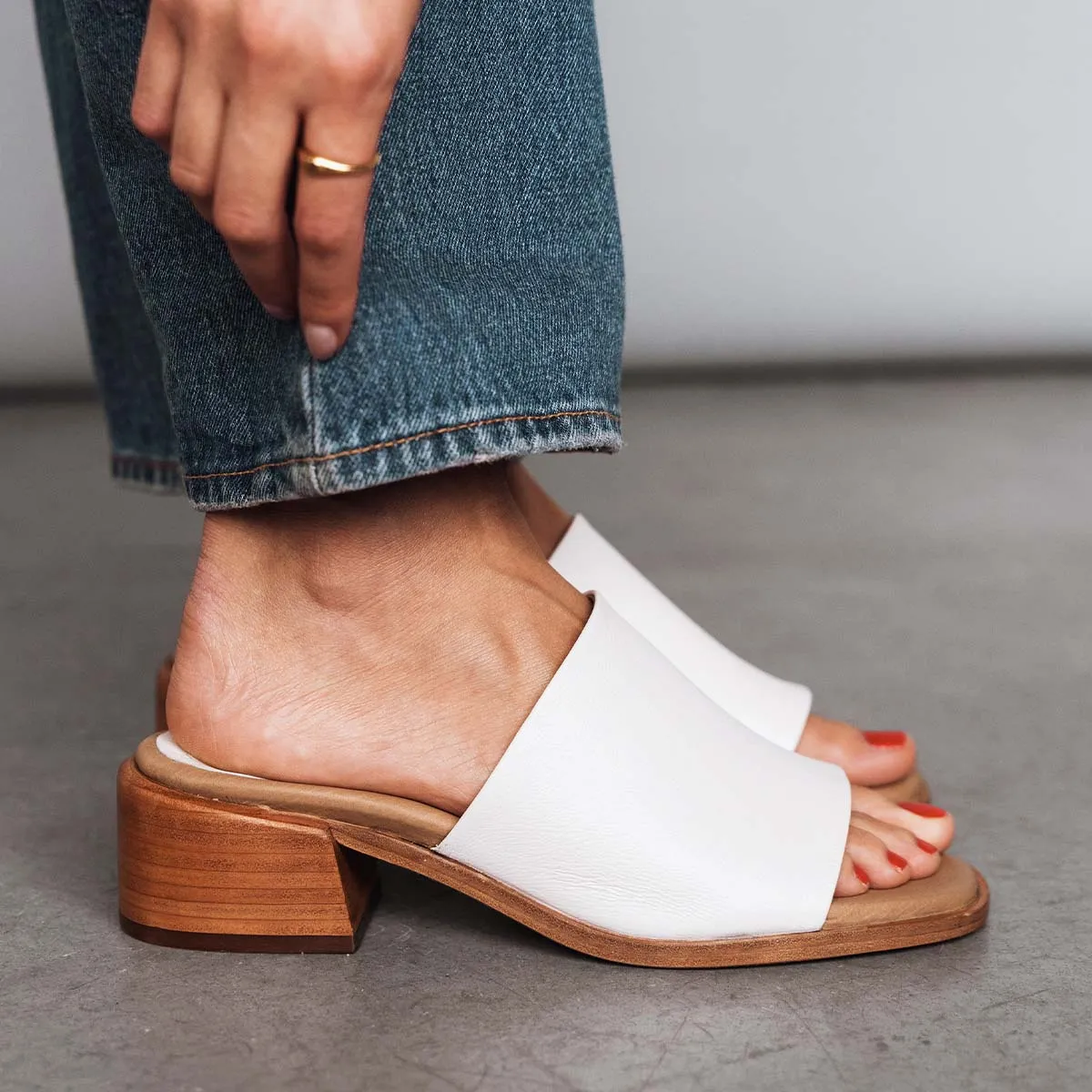 The Spritz Heeled Sandal Panna Cotta
