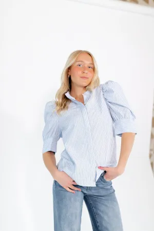 Tory Striped Button Up