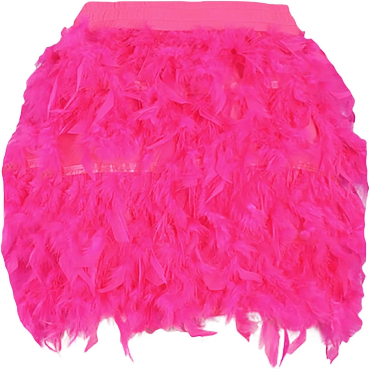Trendy Skirts European and Women's Turkey Feather Skirt Short Skirt Half Skirt Sexy Skirt Short Suspender Dress