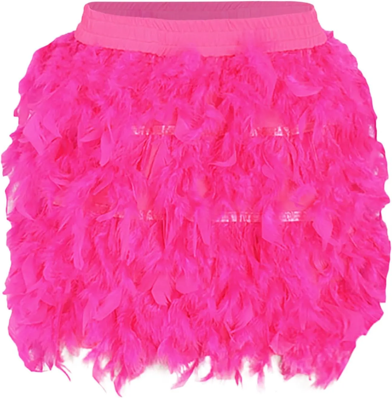 Trendy Skirts European and Women's Turkey Feather Skirt Short Skirt Half Skirt Sexy Skirt Short Suspender Dress