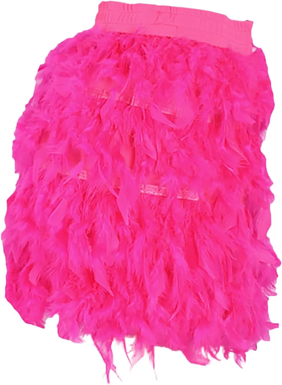 Trendy Skirts European and Women's Turkey Feather Skirt Short Skirt Half Skirt Sexy Skirt Short Suspender Dress