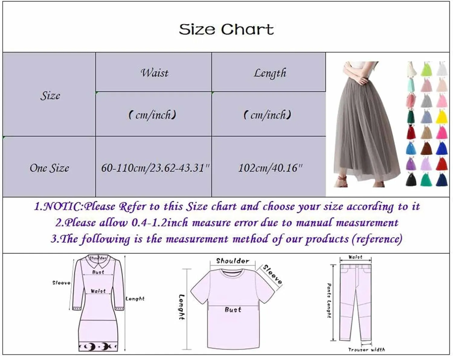 Tulle Tutu Skirt for Women Womens Long Tutu Skirts Pleated Princess Midi Skirts Adult Tutu Dancing Party Evening