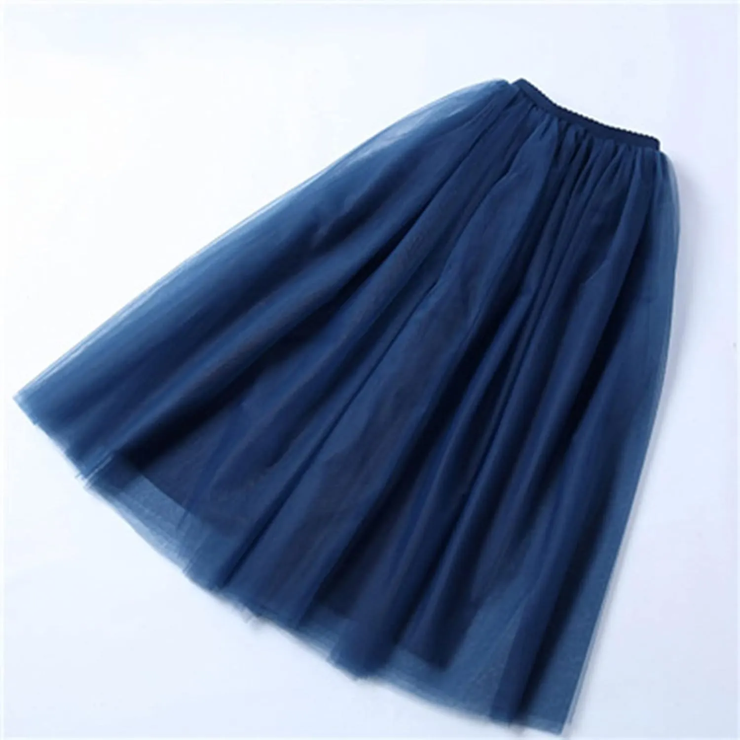 Tulle Tutu Skirt for Women Womens Long Tutu Skirts Pleated Princess Midi Skirts Adult Tutu Dancing Party Evening