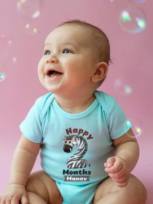 Two Month Milestone Baby Romper | Onesies w/ Custom Name