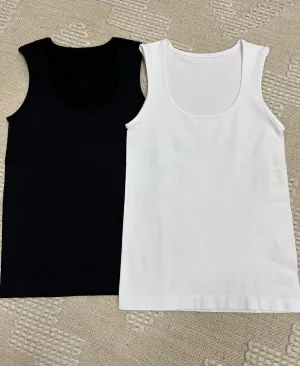 U Neckline Seamless Tank