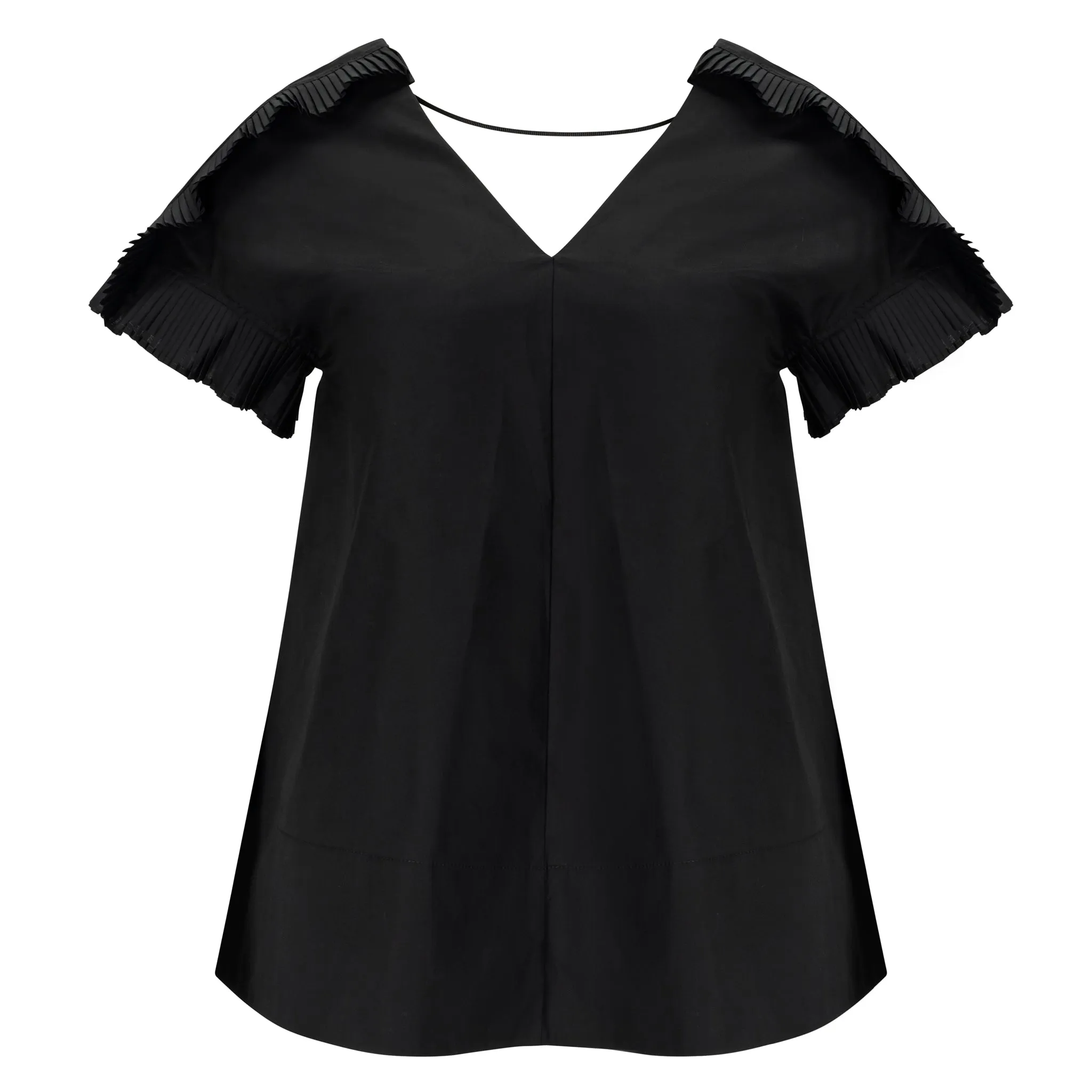 V Neck Top - Black