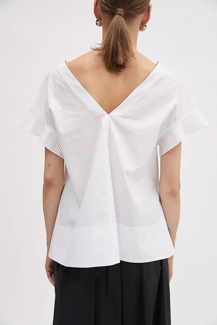 V Neck Top - Black