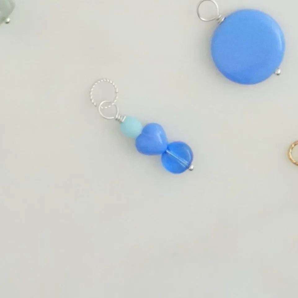 Vintage Stacked Glass Charms