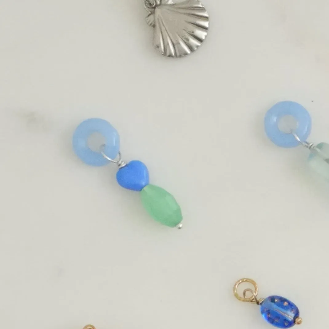Vintage Stacked Glass Charms