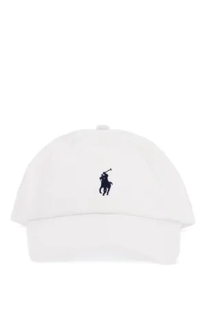 white cotton baseball cap with navy embroidered logo 710548524011 WHITE/ NEWPORT NAVY