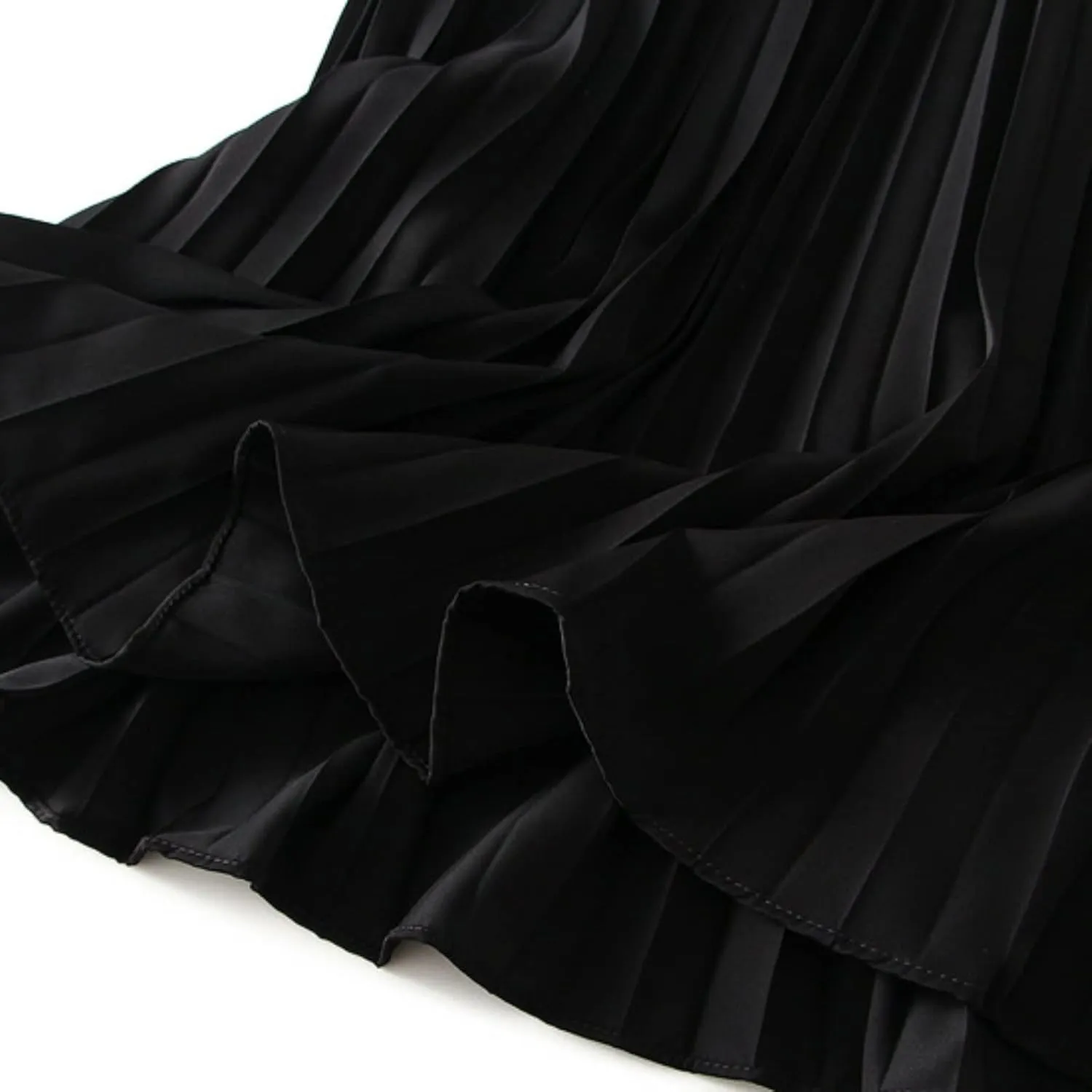 Women 2023 Summer Spring Skirt Women Midi Skirts for Women Waist Solid Skirt Elegant Womens Pleated Maxi Elastic